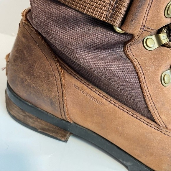 Sorel Size 10.5 Womens Brown Leather Lace-Up Boots - Picture 3 of 10